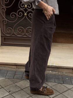 Pantalón de Micro Pana Marrón Tobillero - Imagen 4