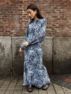 Blusa Paisley Marino de Manga Larga - Imagen 2