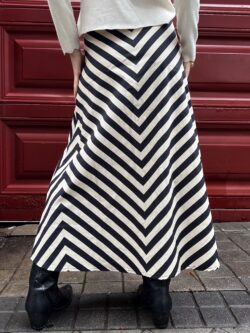 Falda Midi Estampado Tonos Neutros - Imagen 3