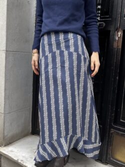 Falda Midi Estampada en Tonos Azules - Imagen 2