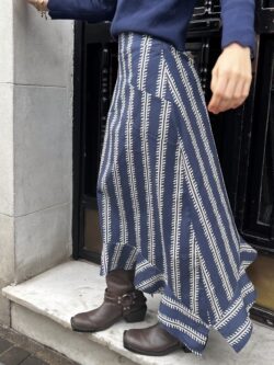 Falda Midi Estampada en Tonos Azules - Imagen 3