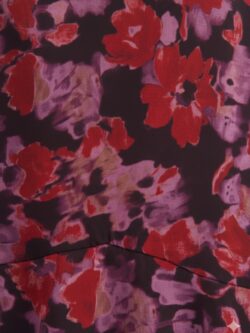 Vestido Nenúfar Granate Floral - Imagen 6