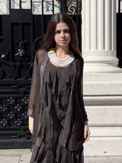 Chaqueta Ligera de Seda Chocolate