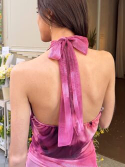 Vestido Tul Halter Frambuesa Silvestre - Imagen 8