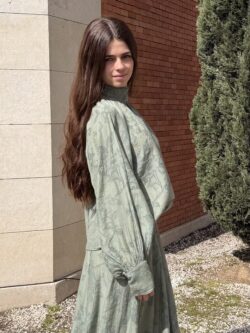 Blusa Verde Salvia Bordada Lazo - Imagen 7