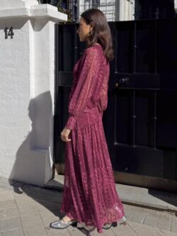 Falda Midi Trentino Frambuesa - Imagen 2