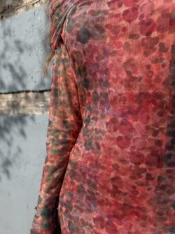 Vestido de Tul Granada Escote Bardot - Imagen 3