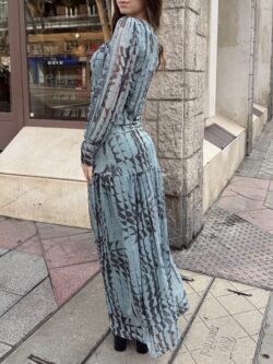 Falda Midi Trentino Verde Salvia - Imagen 2