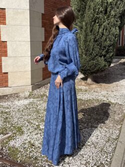 Blusa Arándano Bordada Lazo - Imagen 4