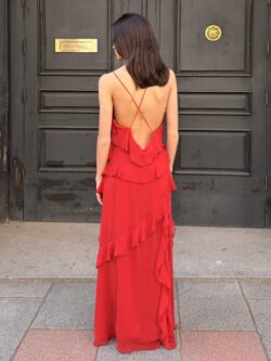 Vestido Largo Volantes Amapola - Imagen 8