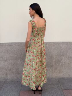 Vestido Midi Tirantes Oliva Silvestre - Imagen 7