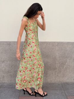 Vestido Midi Tirantes Oliva Silvestre - Imagen 5