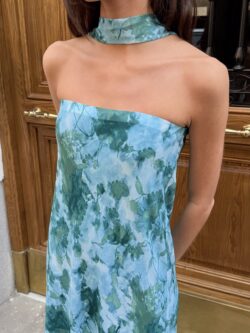 Vestido Largo Palabra de Honor Posidonia - Imagen 2