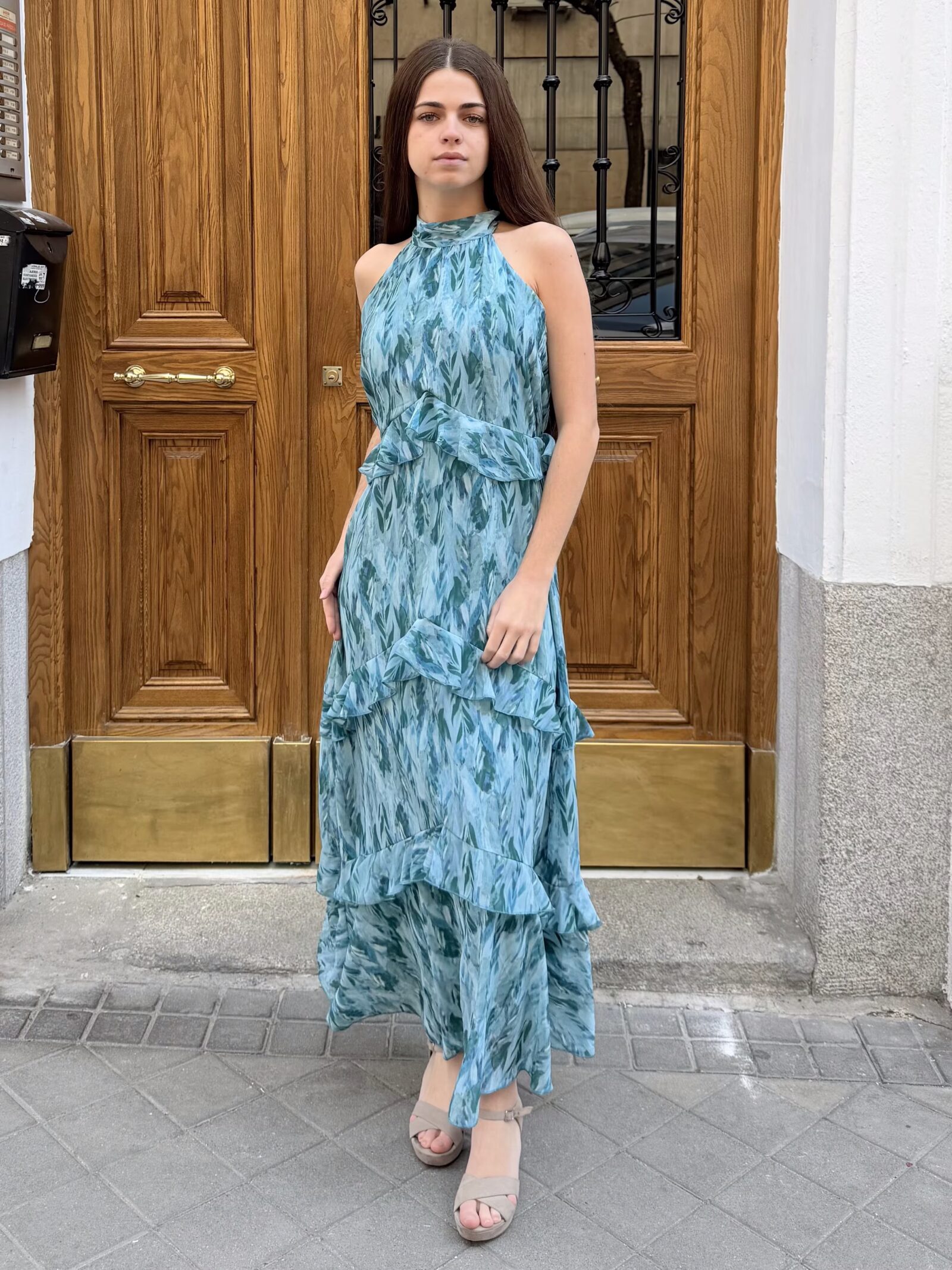 Vestido Halter Posidonia Marina