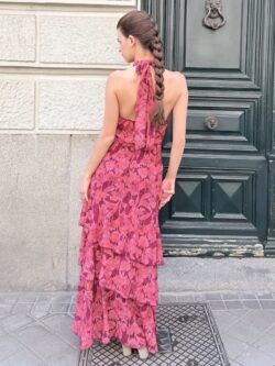 Blusa Halter Estampada Peonía - Imagen 4