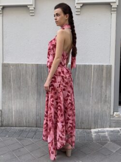 Falda Midi Arilo Grosella Asimétrica - Imagen 5