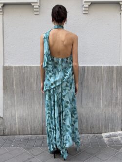 Falda Midi Arilo Alga Marina Asimétrica - Imagen 5