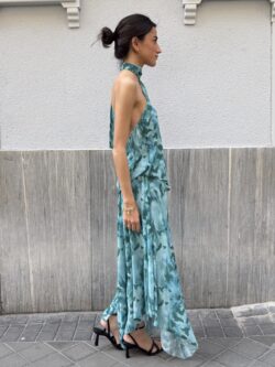 Falda Midi Arilo Alga Marina Asimétrica - Imagen 6
