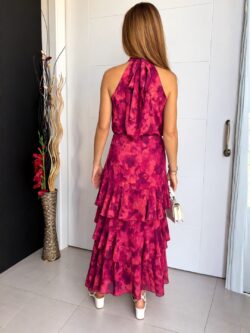 Blusa Halter Coral Frambuesa - Imagen 5