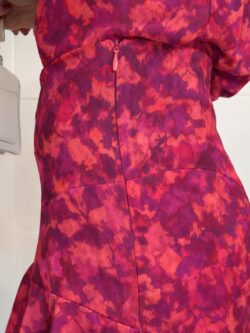 Falda Larga Volantes Coral Frambuesa - Imagen 6