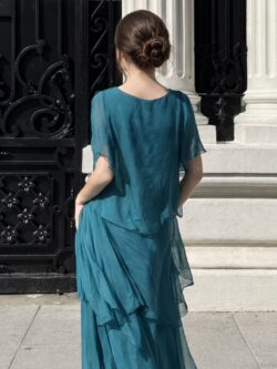 Vestido Largo de Seda Laguna - Imagen 3