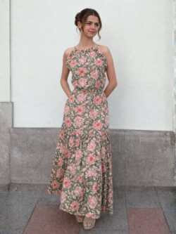 Vestido Largo Giardino Cipria
