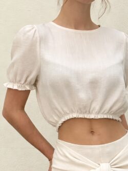 Blusa Arena Manga Abullonada - Imagen 2