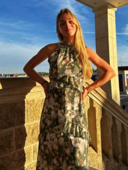 Vestido Midi Halter Clavel Bosco - Imagen 6