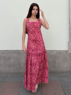 Vestido Midi Estampado Hibisco - Imagen 2