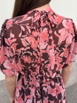 Vestido Largo Goccia Rosa Empolvado - Imagen 3