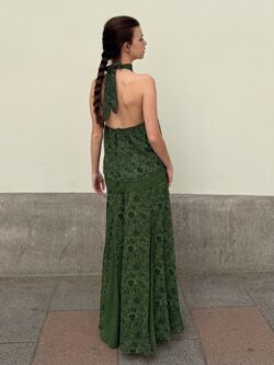 Falda Larga Oliva Fluida - Imagen 5