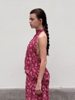 Blusa Halter Grosella Roja - Imagen 4