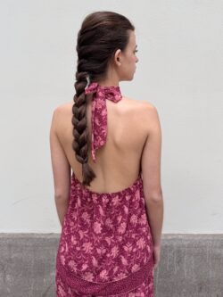 Blusa Halter Grosella Roja - Imagen 3