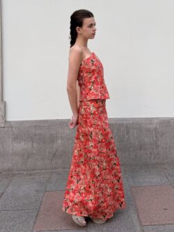 Falda Midi Amapola Estampada - Imagen 2