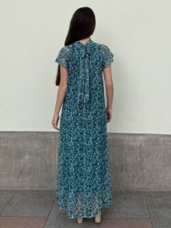Vestido Xiu Largo Laguna Floral de Tul - Imagen 5