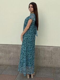 Vestido Xiu Largo Laguna Floral de Tul - Imagen 4