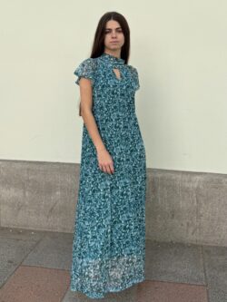 Vestido Xiu Largo Laguna Floral de Tul - Imagen 3