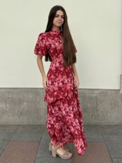 Vestido Midi Escote Gota Estampado Pasión - Imagen 4