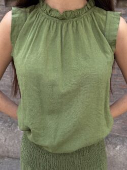 Top Essenza Verde Caqui - Imagen 2