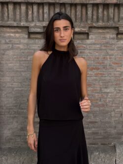 Blusa Halter Lisa Ónix