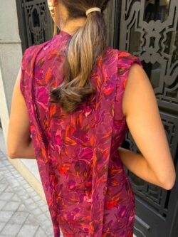 Vestido Venezia Buganvilla Notturno - Imagen 5