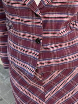 Blazer Oxford Rayas Burdeos - Imagen 3