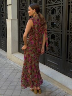 Vestido Venezia Oliva Notturno - Imagen 7