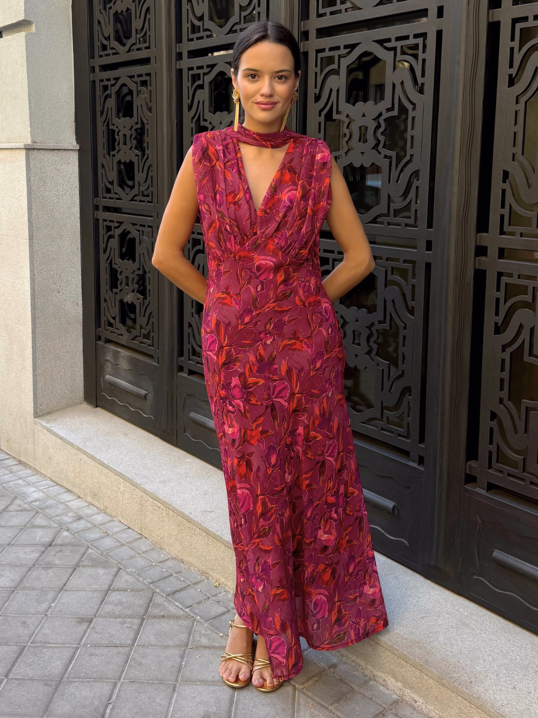 Vestido Venezia Buganvilla Notturno