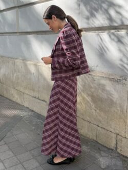 Blazer Oxford Rayas Burdeos - Imagen 5