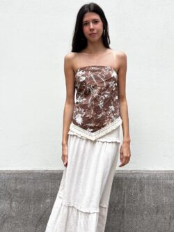 Falda de Lino Arena Sole