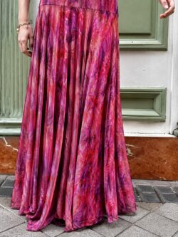 Vestido Magenta Acqua Escote Bardot - Imagen 2