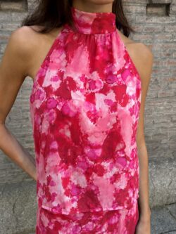 Blusa Halter Frambuesa Amalfi - Imagen 2