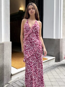 Vestido Halter Grosella Brisa