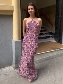 Vestido Halter Grosella Bruma